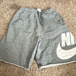Like New YL Gray Cotton Nike Shorts